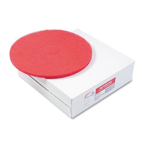 Premiere Pads PMP4020RED Floor Buffing Cleaning &amp; Polishing Pads 5/Carton in Red