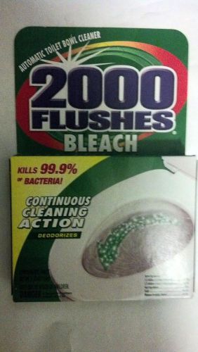 2000 FLUSHES BLEACH automatic toilet bowl cleaner, 2 boxes