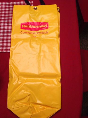 Rubbermaid Yellow Zippered Vinyl Replacement Bag for a Cart 6158