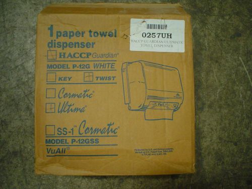 Qty 1 georgia pacific paper towel dispenser p-12g white - new - 60 day warranty for sale