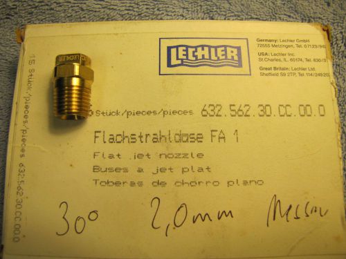 Lechler Flat Jet Nozzle 632.562.30.CC Brass New