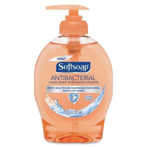 CARTON OF 12 Softsoap Antibacterial Hand Soap -Crisp Clean Scent -7.5fl oz