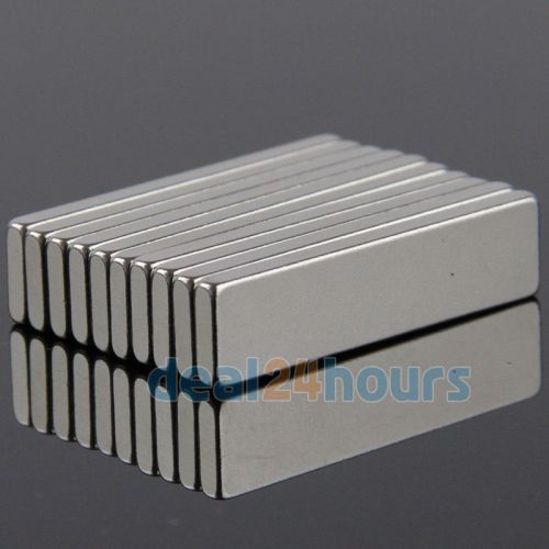10pcs N35 Strong Block Cuboid Magnets Rare Earth Neodymium 40 mm x 10mm x 3 mm