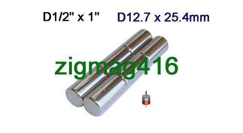 12pcs of  n52, 1/2&#034;dia x 1&#034; neodymium (rare earth) cylinder magnets for sale