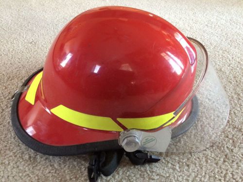 BULLARD FX Firedome Series Fire Helmet--Model R721--Red