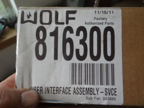 816300 Wolf User Interface Assembly