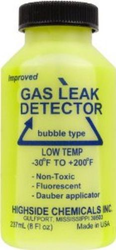 SUPCO HIGHSIDE CHEMICALS HS22008 GAS LEAK DETECTOR LOW TEMP 8oz BOTTLE