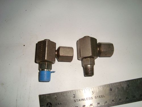 Two  hydrulic 90 degree swivel adapter, for sale