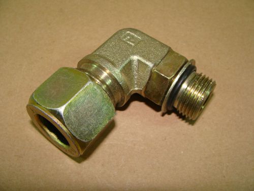 PARKER 12-10 C5BU-S 3/4&#034; SAE - ORB 90 DEGREE CONNECTOR COMPRESSION TUBE FITTING