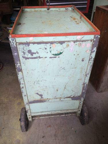 Vintage industrial cart side table for sale