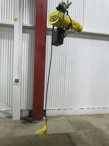 (1) budgit chain hoist with columbus mckinnon 1/2-ton motor - used - am13948 for sale