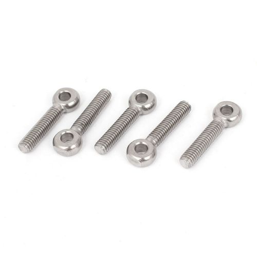 M6 x 30mm machinery shoulder lifting stainless steel eye bolt 5 pcs for sale