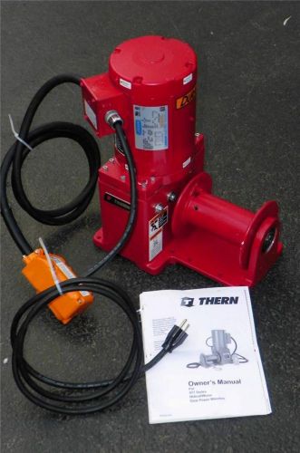 New thern 4771 electric winch 1-1/5 hp motor 115 voltage fast shipping for sale