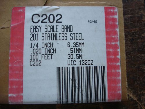 NIP BAND IT BAND C202 EASY SCALE BAND 201 STAINLESS STEEL 1/4&#034;