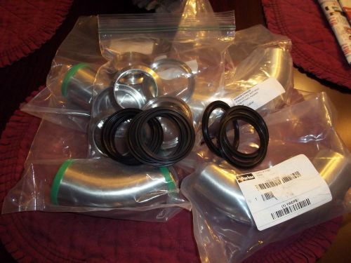 One lot of 2&#034;-90s,2&#034;45s,2&#034;short weld ferrules,2&#034;buna gaskets&#034;no reserve&#034; for sale
