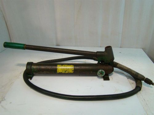 Greenlee hydraulic hand pump 10,000 psi 755 for sale