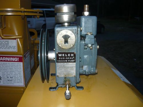 Welch duoseal 1400 vacuum pump belt driven for sale