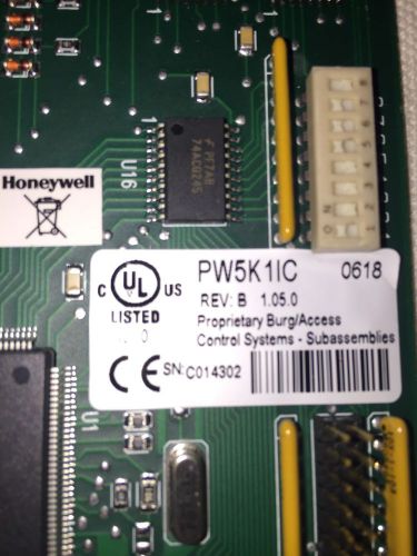 Honeywell Prowatch 5000 PW5K11C processor board network card XFMRS