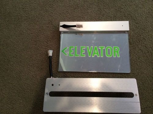 NEW Lithonia - Precise  Edge Lit  2 Sided Elevator Sign LRP 2 GMRDA 120/277 ELN