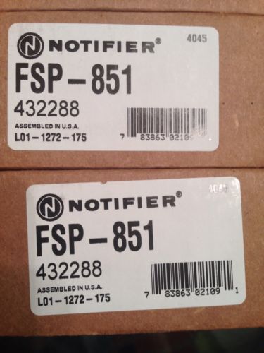 LOT OF 10 NOTIFIER FSP- 851 PHOTOELECTRIC SMOKE With B110LP Bases