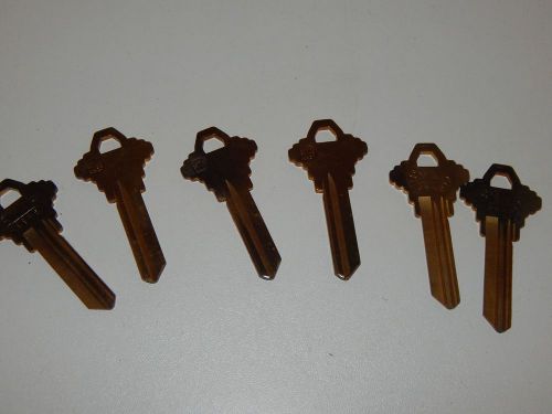 6 Key Blanks STAR 6SH5  Locksmith Lot