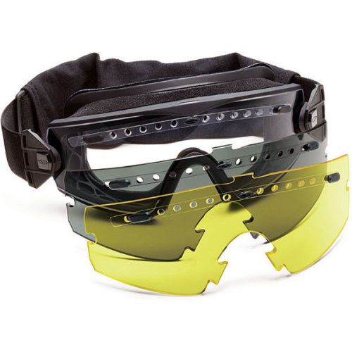 Smith optics lpg01bk12-3r lopro regulator black frame clear/gry/yellow delux kit for sale