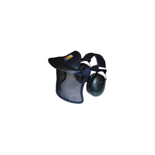 Protection system with metal mesh visor without the use of a hard hat for sale