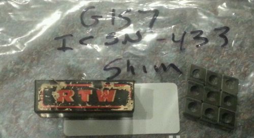 RTW ICSN 433 shim indexable inserts pack of 9