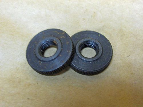 New delta drill press depth stop nuts pair 1/2&#034; -16 thread black for sale