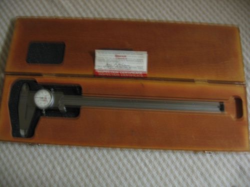 Starrett Model 120 12&#034; Dial Calipers with fitted wood case. American Made!
