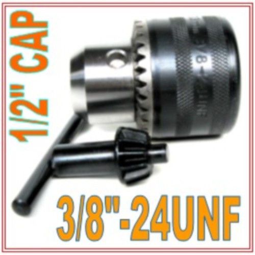 1 pc key 1/16&#034;-1/2&#034; cap 3/8&#034;-24unf mount drill chuck for sale