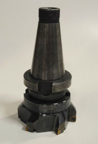 CAT 50 END MILL HOLDER w/ KENNAMETAL SHELL MILL MILLING ENGINEERING TOOL #43