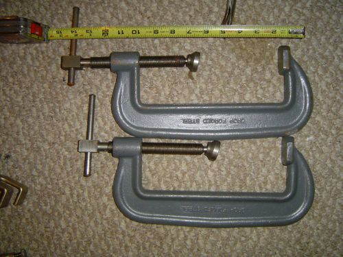 Two, wilton no. 108 c-clamps, 8&#034; wilton c-clamps for sale