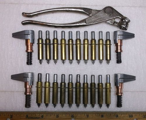 20 - 3/16&#034; kwik-loc cleco fasteners with 4 kwik-lok side grip clecos and pliers for sale