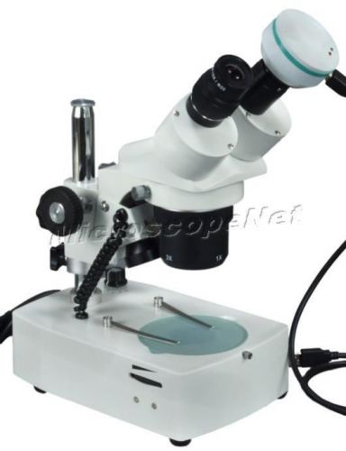 5X-30X Multi-Power Binocular Stereo Microscope Dual Lights+2M9 Digital Camera