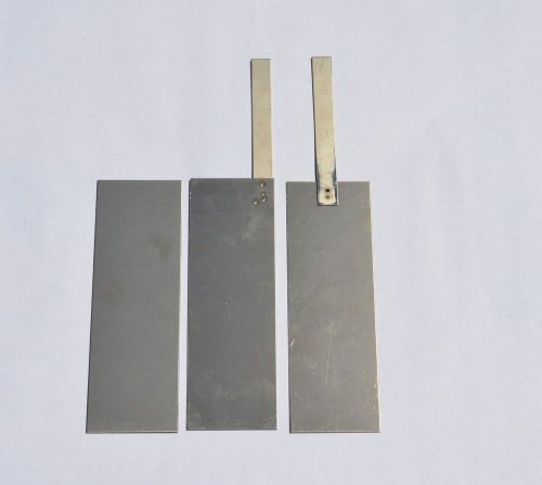 C.P. Grade Titanium Cathode, Solid Plate, 2&#034; by 6&#034;