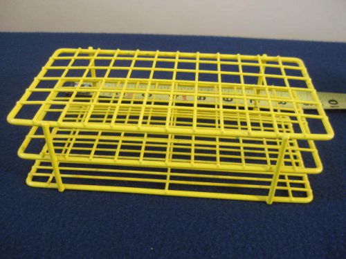 BELART Yellow Epoxy-Coated Wire 70-Position Place Test Tube Rack Support