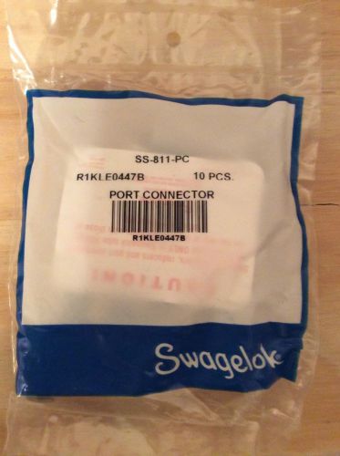 1 bag of (10) Swagelok SS-811-PC. Port Connectors