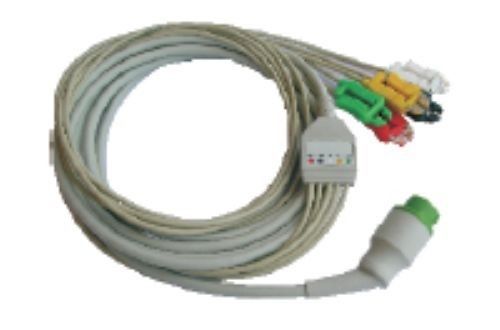 Fully Moulded 5 Lead PU ECG Cable