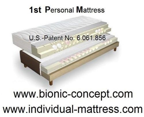 U.s. patent - available for us citizen - license 1st in real personal mattress for sale