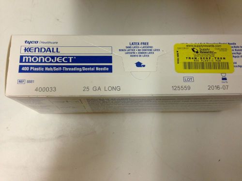 10 X MonoJect 400 Plastic Hub Dental Needle