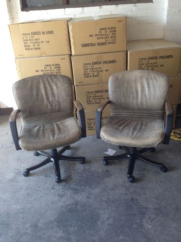 Leather client chairs