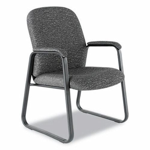 Alera Genaro Guest Chair, Graphite Fabric, Sled Base (ALEGE43FC40B)