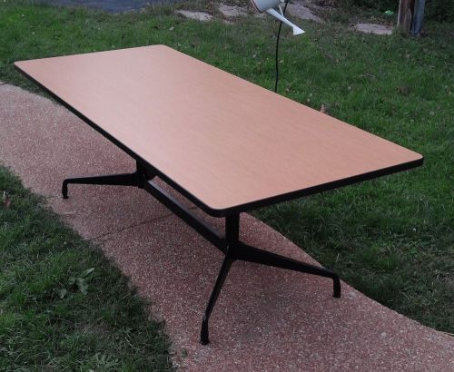 Herman miller eames aluminum group conference dining table 36x84 desk nice shape for sale