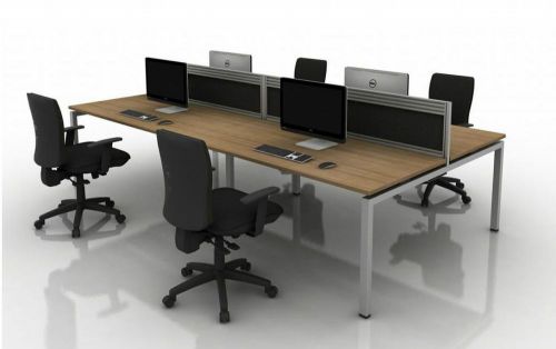 NEW CALL CENTRE - BENCH DESKS IN OAK  -  30 AVAILABLE