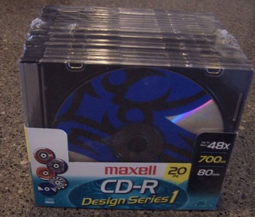 Maxell 20 pk CD-R DESIGN SERIES 1 700MB 80MIN