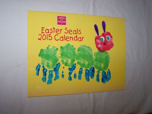 Easter seals 2015 wall calendar; free shipping; smoke free home for sale