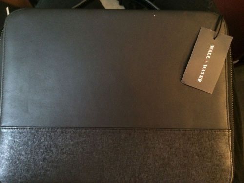 Wall And Wall Black Leather Portfolio