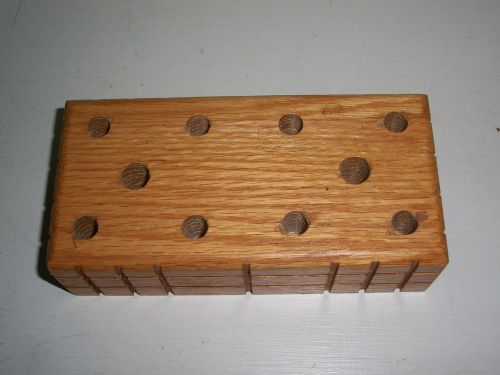 Pencil Holer Crayon, Pen, and Pencil Block Holder, Holds 10 Pieces Amish made