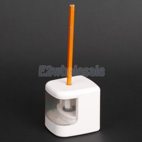 USB Battery Auto Electric Pencil Sharpener Flashing LED Light Office Home